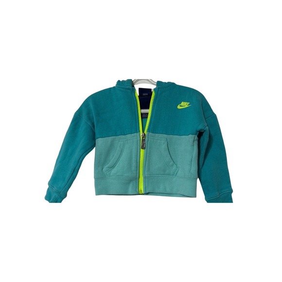 Nike Other - Nike Toddler Girls 24 Month Teal Mint Color Block Zip Up Hoodie Jacket‎